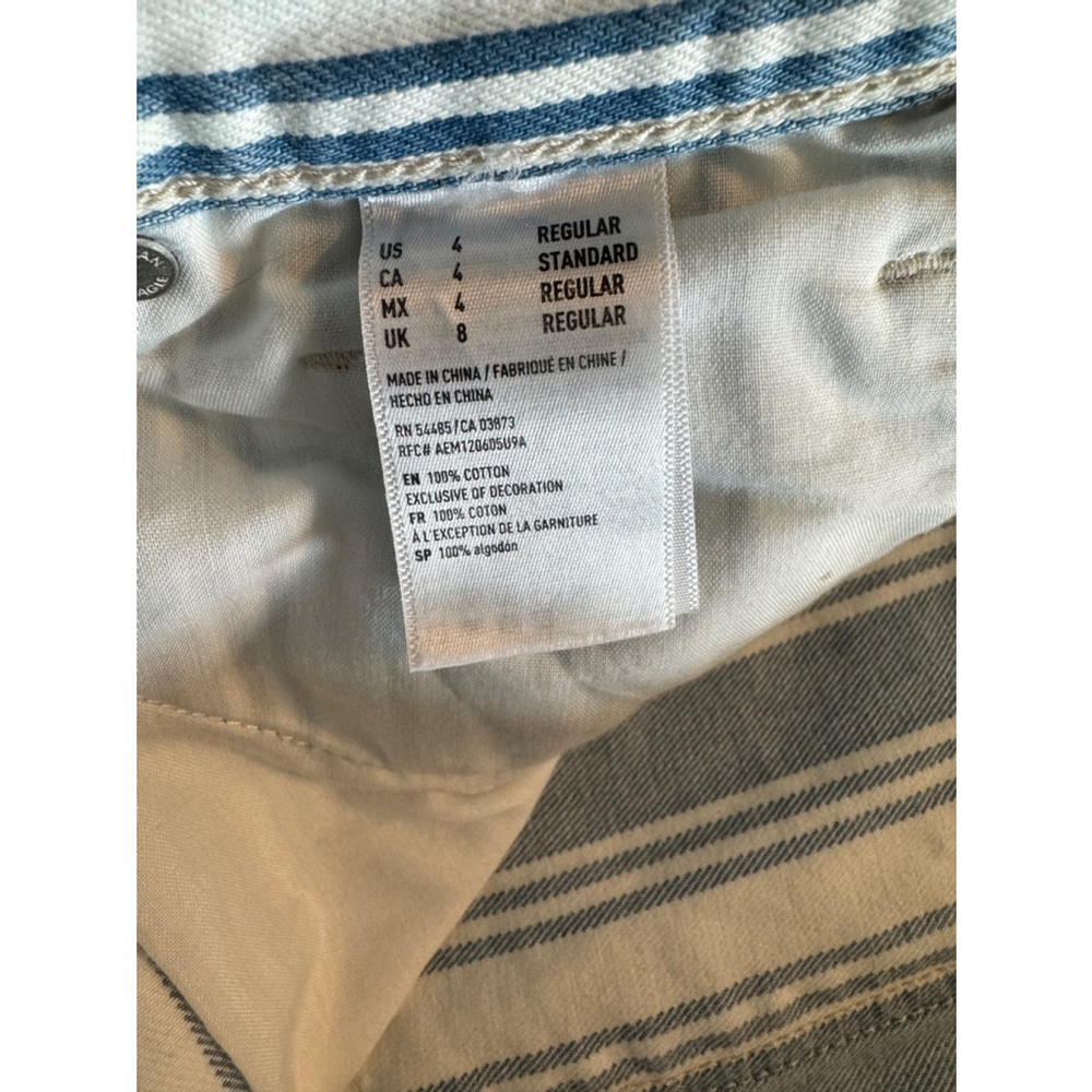 Women's American Eagle Blue & White Striped Jeans Size 4 - Picture 6 of 7